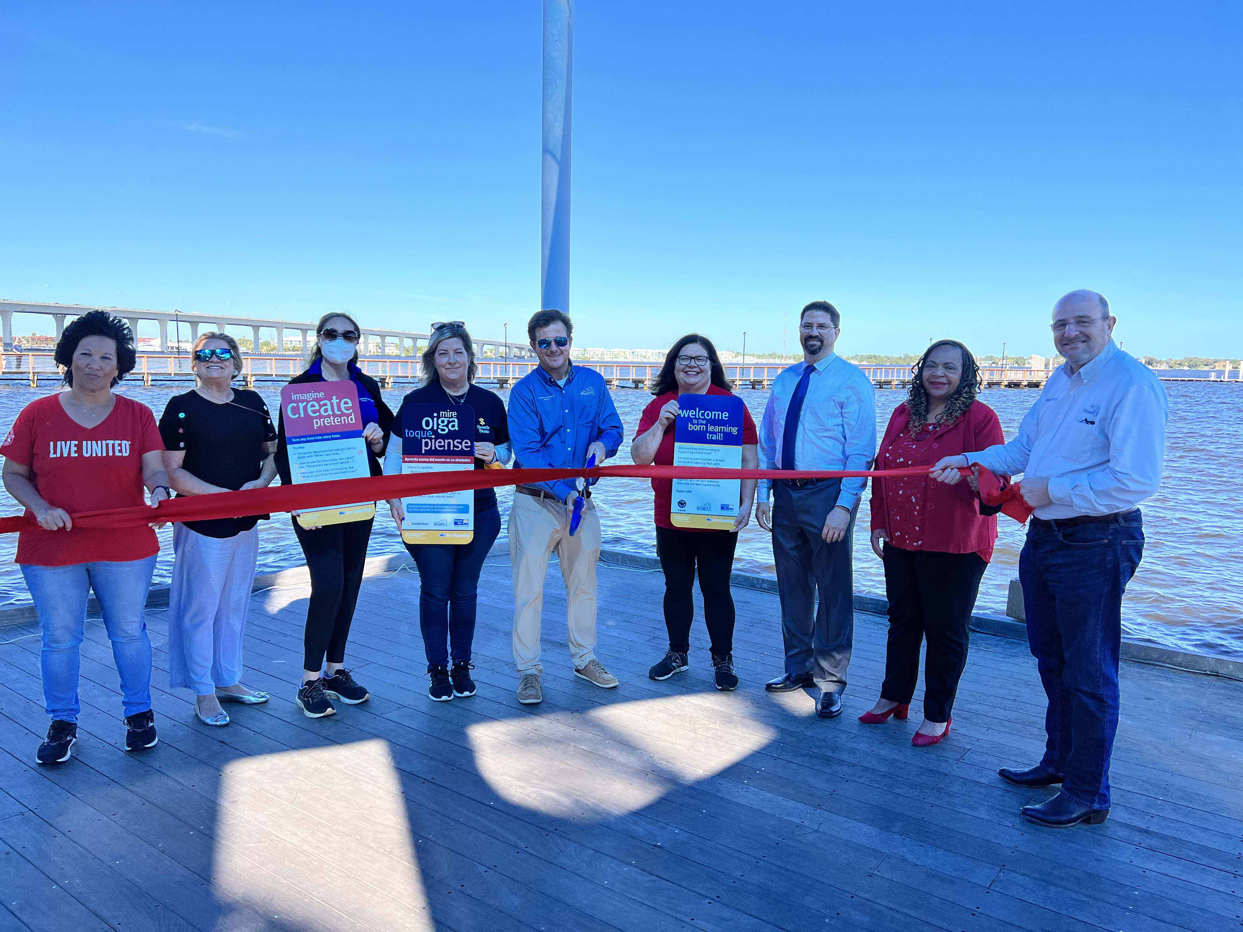 Born Learning Trail ribbon cutting