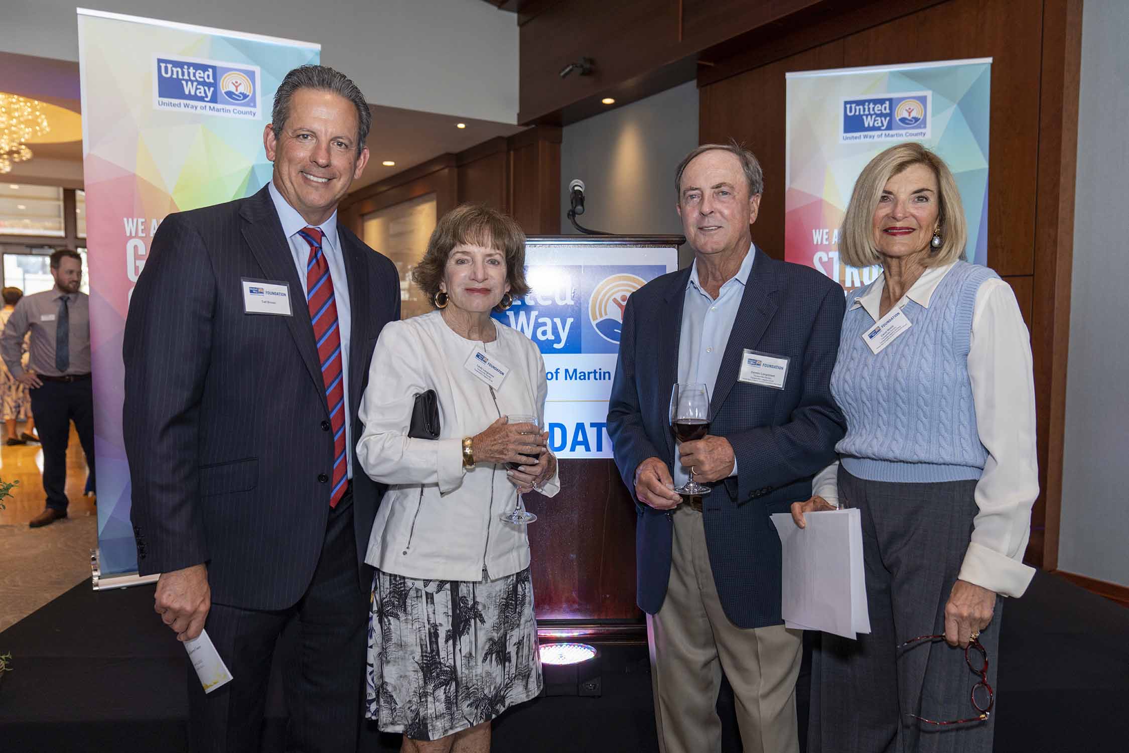 Ted Brown, Linda and Dennis Longstreet, Carol Webb