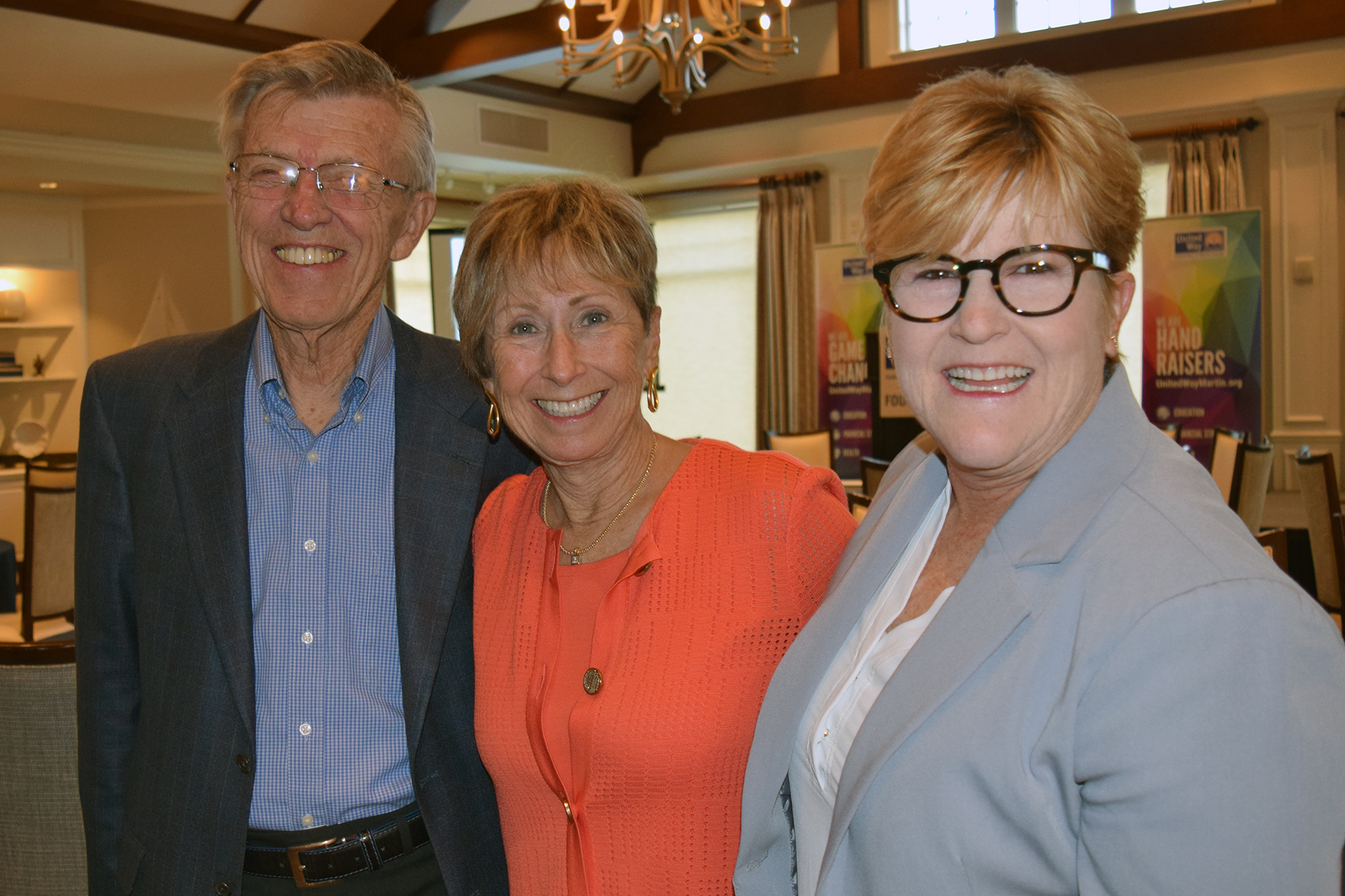 Bob Crandall, Ellyn Stevenson and Bonney Johnson