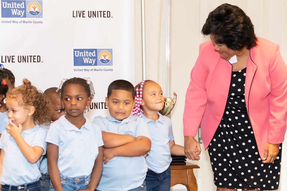 students at United Way Community Leaders Breakfast