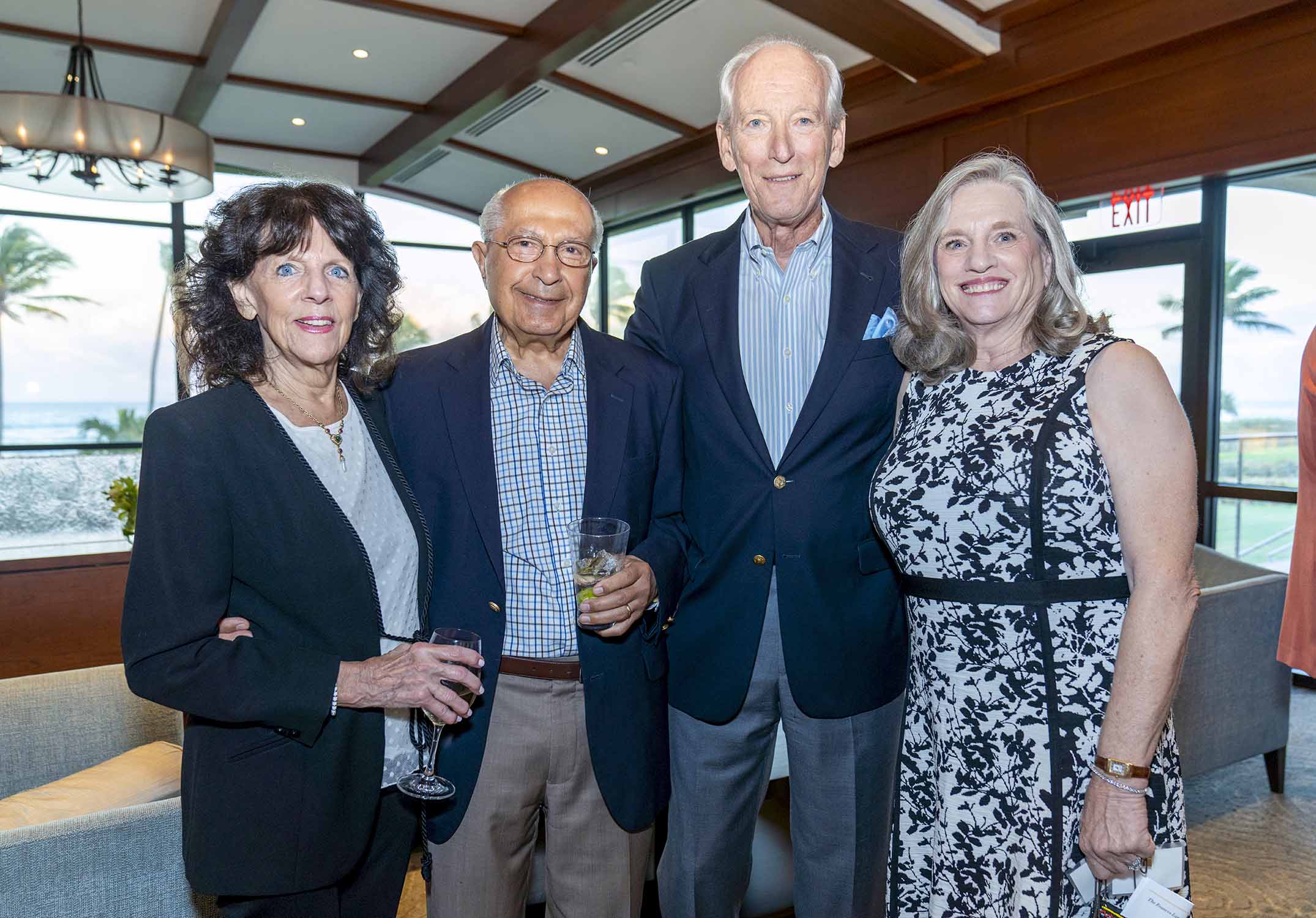 Sandy and Mehdi Razavi with Mike and Linda Evans