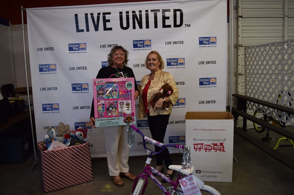 United Way Holiday Project toy drop-off