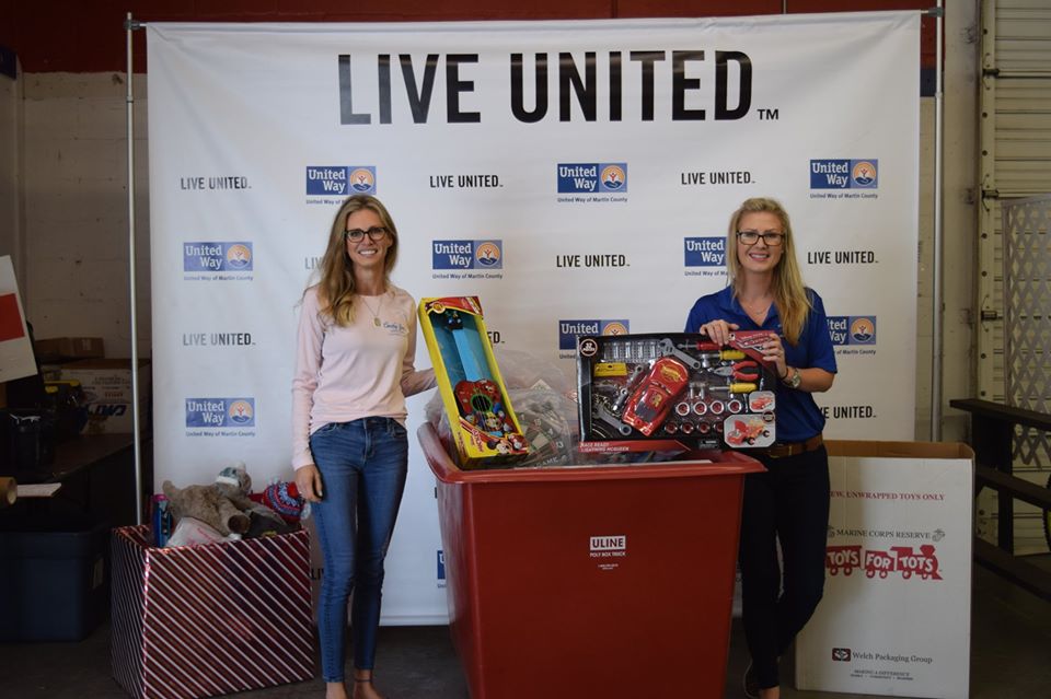 United Way Holiday Project toy drop-off
