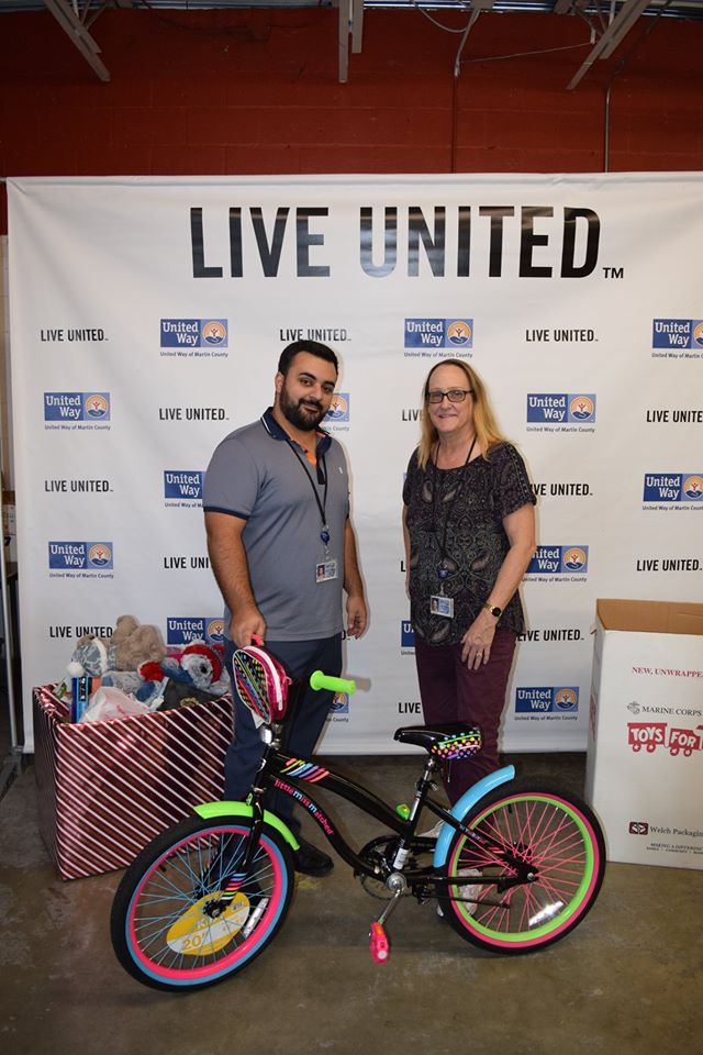 United Way Holiday Project toy drop-off