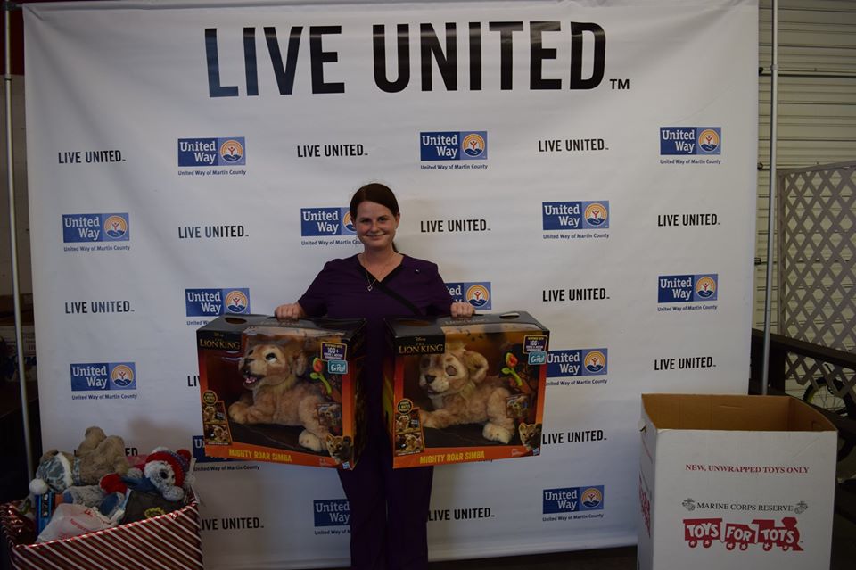 United Way Holiday Project toy drop-off